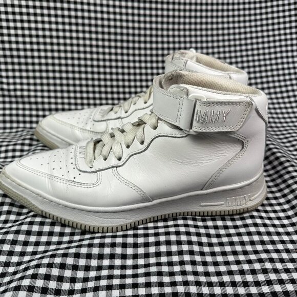 Maison Mihara Yashuhiro Pointed Toe White Sneakers Hi-Top EU 37 / US 7 - Picture 3 of 10